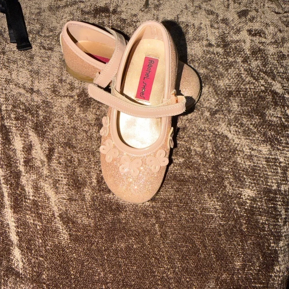 Rachel Shoes Pink Glitter Dress Shoes
